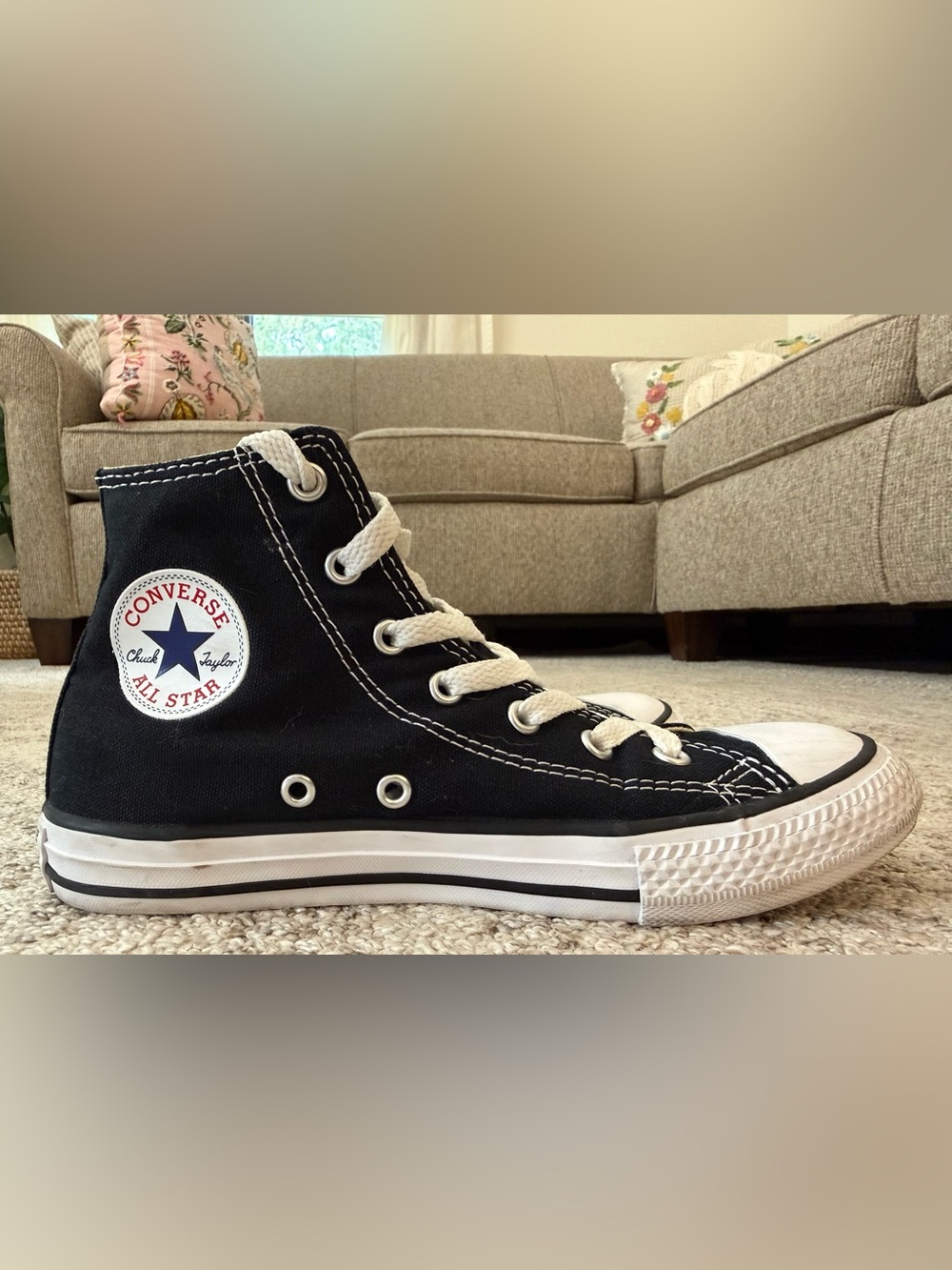 Converse Chuck Taylor All Star Black Hi Tops Sz  3  Youth Unisex